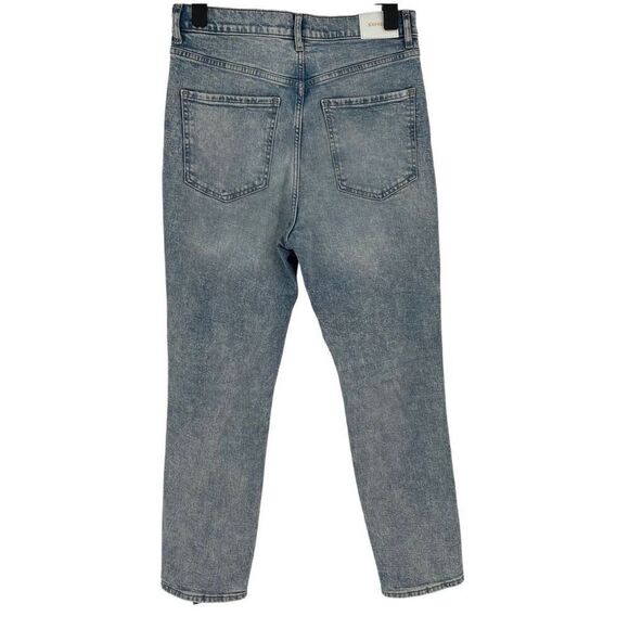 Express Slim Super High Rise Distressed Jeans Light Wash Women 8 Regular NWT - Picture 6 of 10